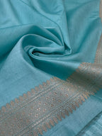 Pure Banarasi Mulberry Chiniya Silk Saree Silkmark Certified - AKMC003