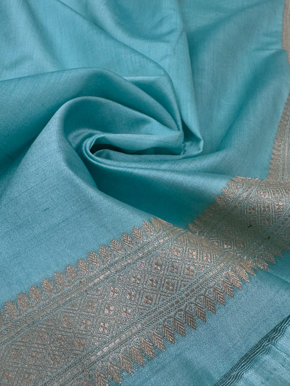 Pure Banarasi Mulberry Chiniya Silk Saree Silkmark Certified - AKMC003