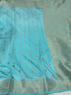 Pure Banarasi Mulberry Chiniya Silk Saree Silkmark Certified - AKMC003