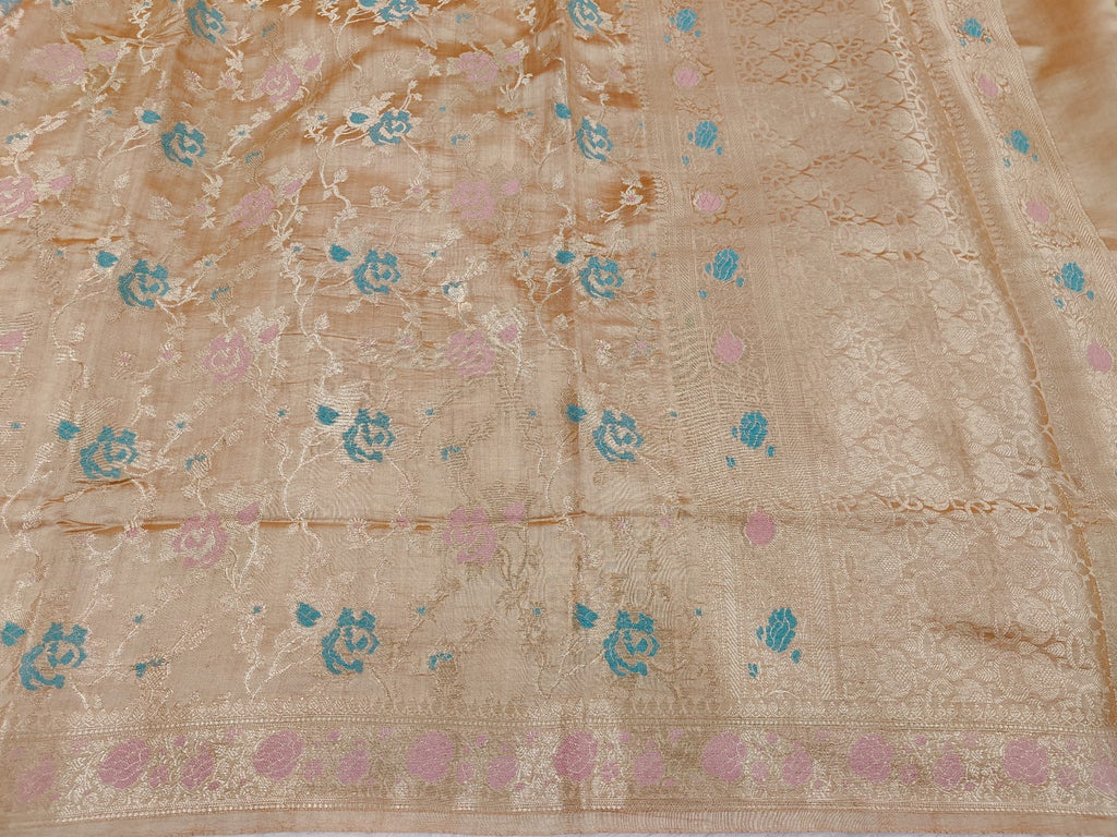 Pure Banarasi Mulberry Chiniya Silk Saree Silkmark Certified - AKMC011