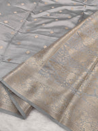 Pure Banarasi Mulberry Chiniya Silk Saree Silkmark Certified - AKMC008