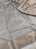 Pure Banarasi Mulberry Chiniya Silk Saree Silkmark Certified - AKMC008