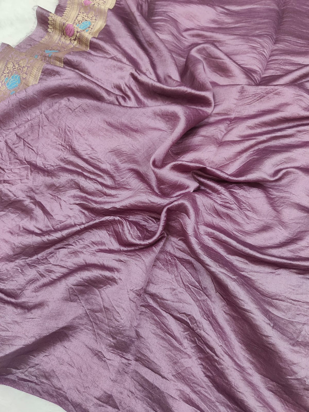 Pure Banarasi Mulberry Chiniya Silk Saree Silkmark Certified - AKMC006