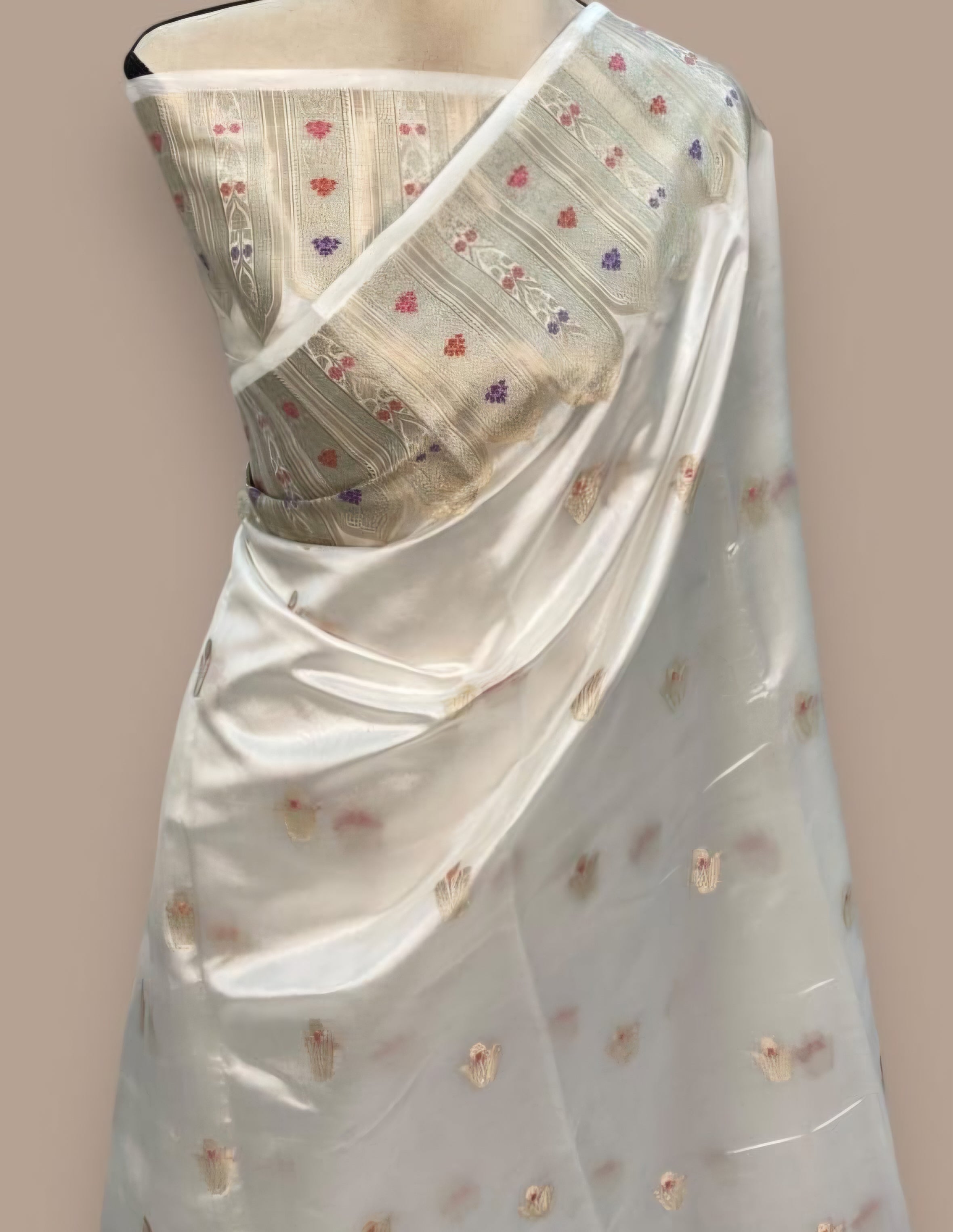 Banarasi Warm Silk Saree with Designer Buti - ABWS002