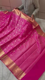Banarasi Zari Tissue Silk Saree - BZTBP1