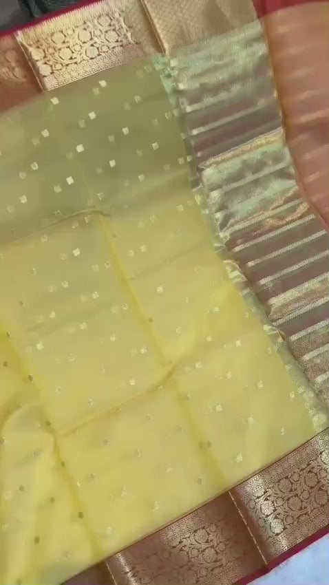 Banarasi Kora Organza Silk Saree-BKORYR01