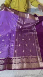 Banarasi Warm Silk Saree with Mina Dar Zari Border - BWSPR01