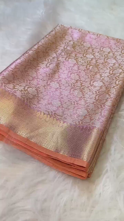 Banarasi Soft Katan Tissue Silk Saree – BSKTSP1