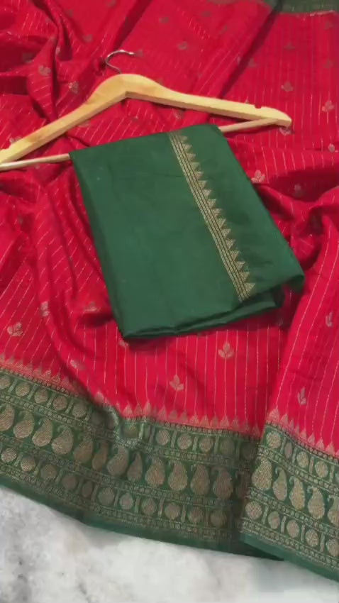 Banarasi Chinia Silk Saree-BCNRDG03