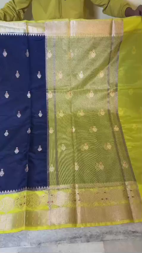 Banarasi Warm Silk Saree with Mina Dar Zari Border - BWSBY04