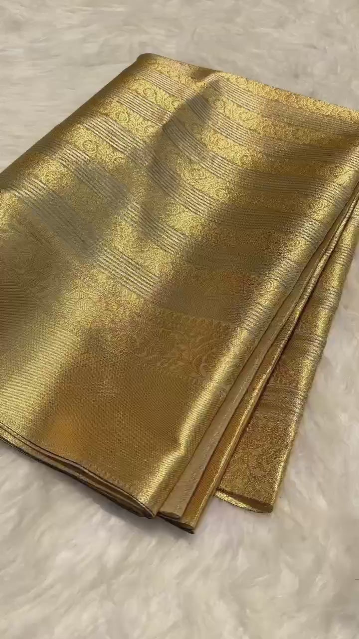 Banarasi Soft Tissue Silk Saree - BSTG4K1