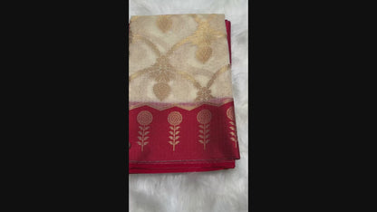 Banarasi Kota Check Silk Saree-BKTCR01