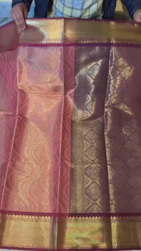 Banarasi Silk Handloom Saree with Zigzag Weave - BKZZPM1