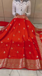 Banarasi Georgette Silver Zari Saree - BHSZR01