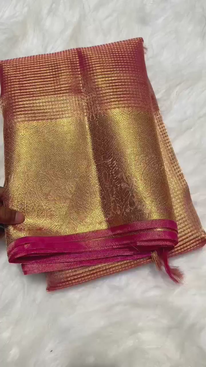 Banarasi Soft Tissue Silk Saree - BSTM01